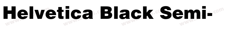 Helvetica Black Semi字体转换